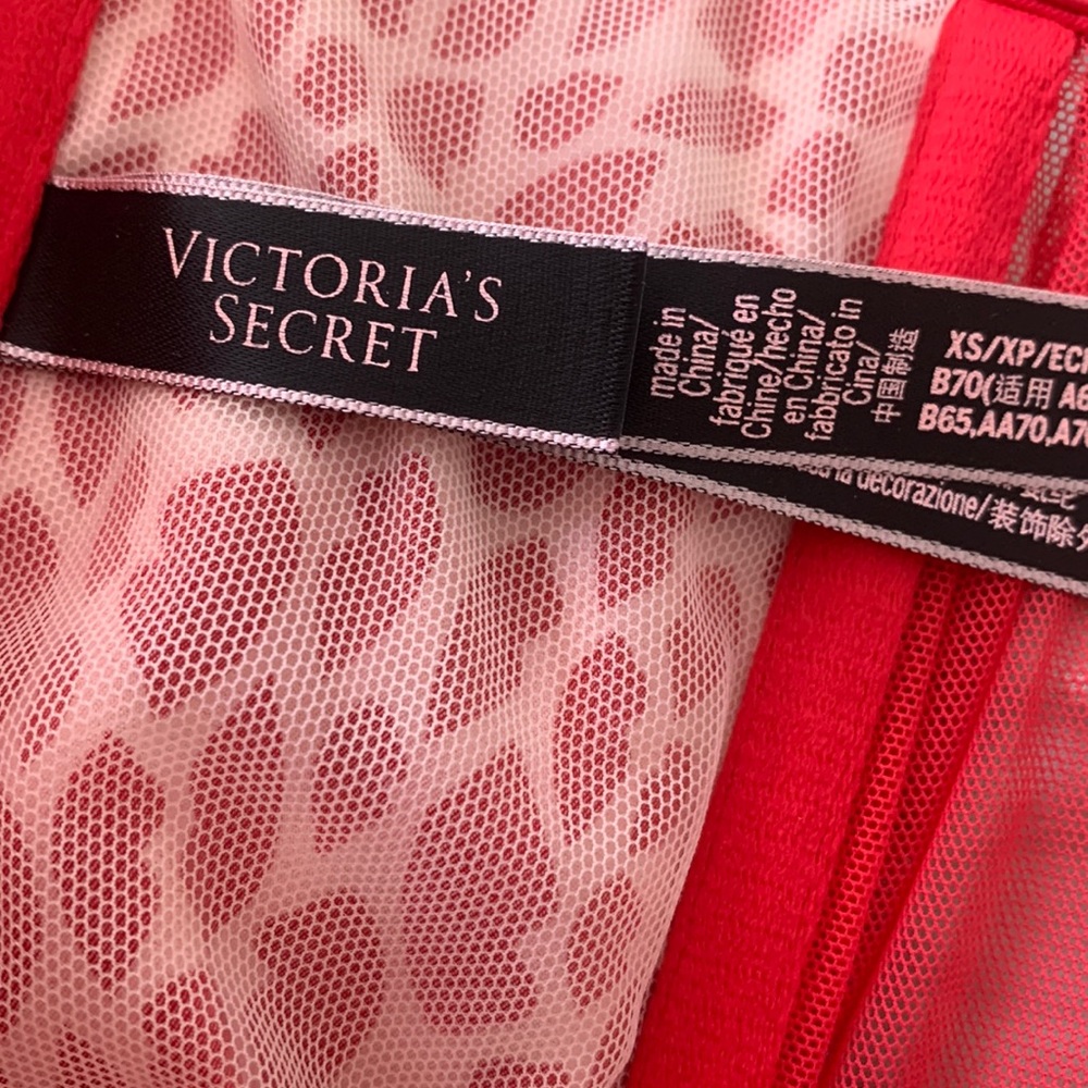 Victoria secret red corset size xs